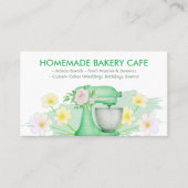 Green Floral Cake Bakkerij Visitekaartje (Voorkant)