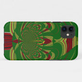 Green Floral Case-Mate iPhone Case (Achterkant (horizontaal))