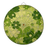 Green Floral Dartbord (Voorkant)