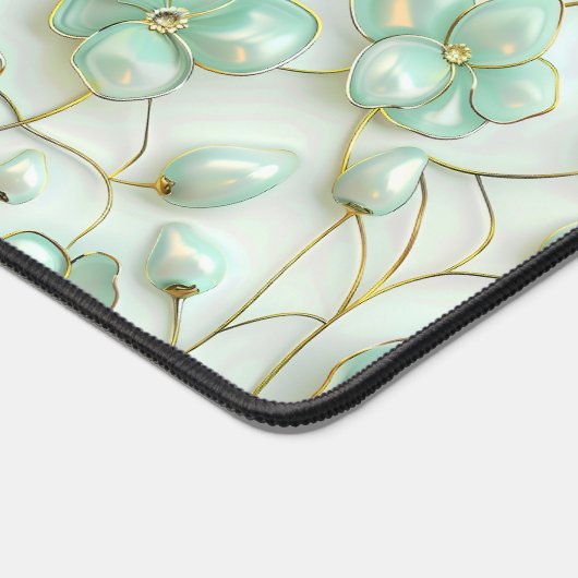 Green Floral Desk Mat (Hoek)