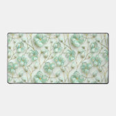 Green Floral Desk Mat (Voorkant)