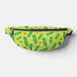 Green Floral Fanny Pack Heuptasje