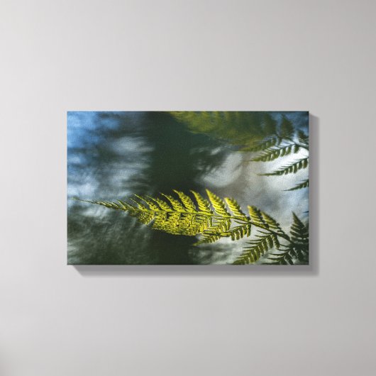 Green Floral Fern Natuur Foto Canvas Afdruk (Voorkant)