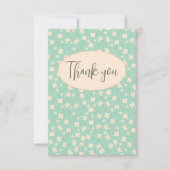 Green Floral Flat - Hartelijk dank Bedankkaart (Voorkant)