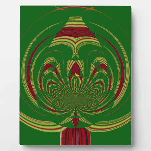 Green Floral Fotoplaat (Voorkant)