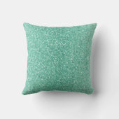 Green Floral GLITTER CUSHION RING PILLOW Kussen (Achterkant)
