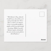 Green Floral Heart Melding Bericht Briefkaart (Achterkant)