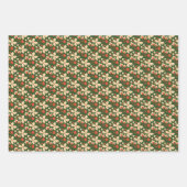 Green Floral Inpakpapier Vel (Voorkant 2)