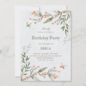 Green floral  kaart (Voorkant)