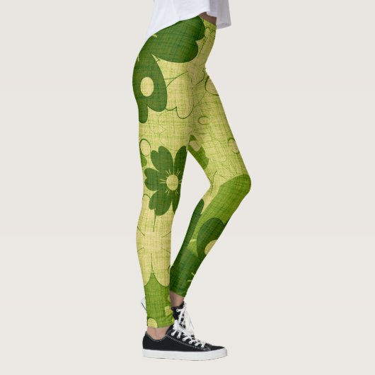 Green Floral Leggings (Rechts)