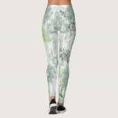 Green Floral Leggings (Achterkant)