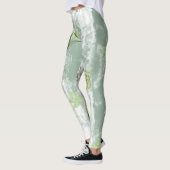 Green Floral Leggings (Links)