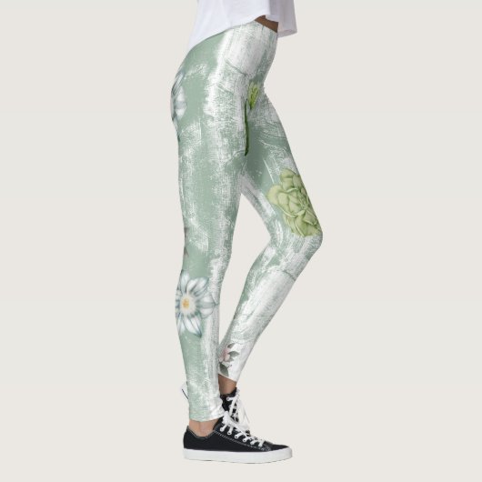 Green Floral Leggings (Rechts)