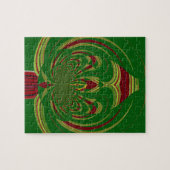 Green Floral Legpuzzel (Horizontaal)