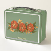 Green floral Lunchbox (Achterkant)