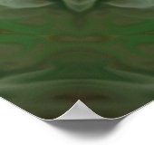 Green Floral Medallion Kaleidoscoop Poster (Hoek)