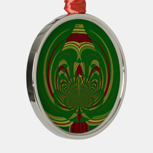 Green Floral Metalen Ornament (Rechts)