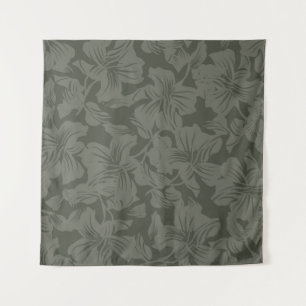 Green Floral naadloze patroonondergrondse abstract Wandkleed