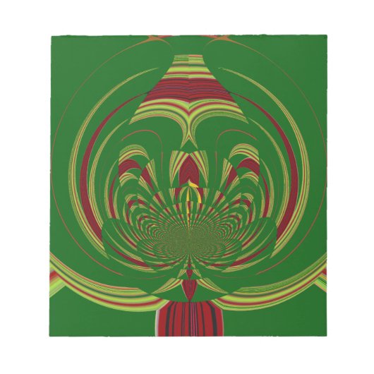 Green Floral Notitieblok (Voorkant)