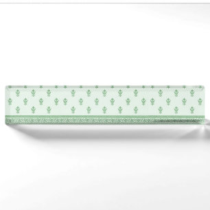 Green Floral Pattern Naambordje