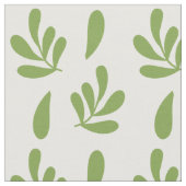 Green Floral Pattern Stof (Close Up)
