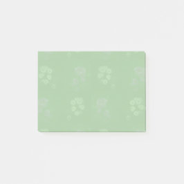Green floral post-it® notes