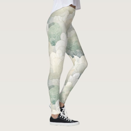Green Floral Serenity Leggings (Rechts)
