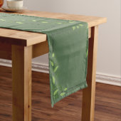 Green Floral Table Runner Medium Tafelloper (Voorbeeld)