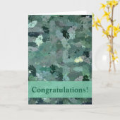 Green Floral Tapestry Kaart (Gele Bloem)