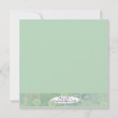 Green Floral "Thankyou"-kaart Bedankkaart (Achterkant)