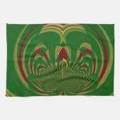 Green Floral Theedoek (Horizontaal)