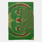 Green Floral Theedoek (Verticaal)