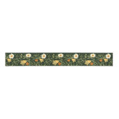 Green Floral Wedding Grosgrain Lint (Voorkant)