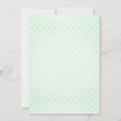 Green Floral Whimsical Baby Shower  Kaart (Achterkant)