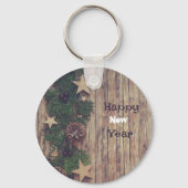 Green Floral Wreath sleutelhanger (Voorkant)