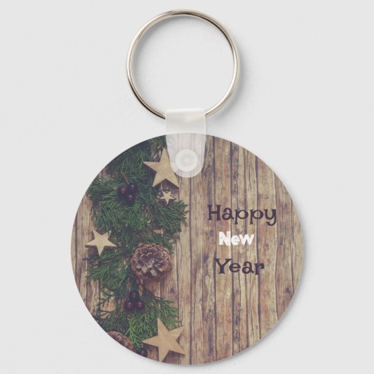 Green Floral Wreath sleutelhanger (Voorkant)