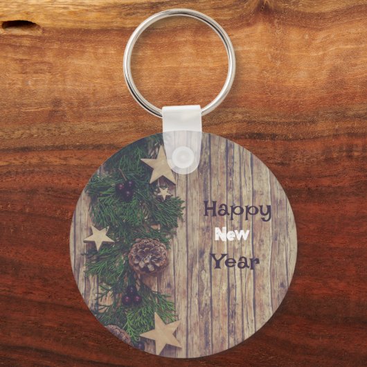 Green Floral Wreath sleutelhanger (Voorkant)