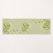 Green Floral Yogamat (Voorkant (horizontaal))