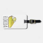 Green Florida Key Limoen Pie Slice Piece Foodie Fo Bagagelabel (Voorkant horizontaal)