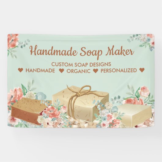Green Flower Aromatherapie Handmade Soap Spandoek (Horizontaal)