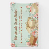 Green Flower Aromatherapie Handmade Soap Spandoek (Verticaal)