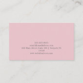 Green Flower Ornament Visitekaartje (Achterkant)