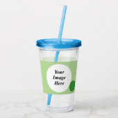 Green Flower Ribbon door Kenneth Yoncich Acryl Drinkbeker (Achterkant)