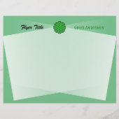 Green Flower Ribbon door Kenneth Yoncich Flyer (Achterkant)