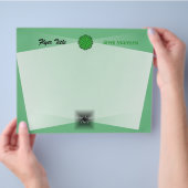 Green Flower Ribbon door Kenneth Yoncich Flyer (Hand)