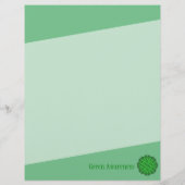 Green Flower Ribbon door Kenneth Yoncich Flyer (Achterkant)