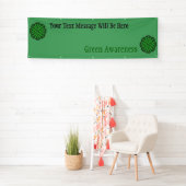 Green Flower Ribbon door Kenneth Yoncich Spandoek (Insitu)