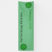 Green Flower Ribbon door Kenneth Yoncich Spandoek (Verticaal)