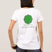 Green Flower Ribbon door Kenneth Yoncich T-shirt (Achterkant)