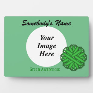 Green Flower Ribbon Sjabloon door Kenneth Yoncich Fotoplaat